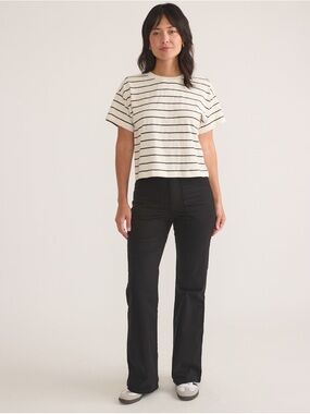 Marine Layer Black Bridget Flare Pant